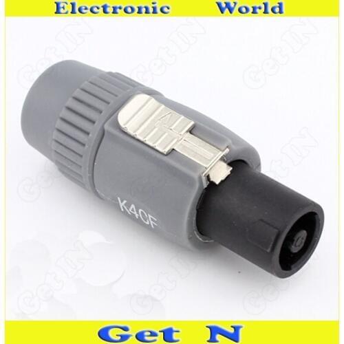 10pcs-100pcs NL4FC Cannon XLR Connector with Screw Lock for Professional Stereo Audio System Ohm Cannon Plug