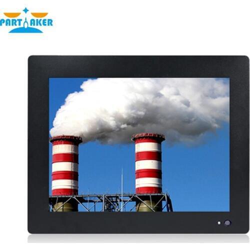 Partaker 12.1 Inch Industrial Touch Panel PC Intel J1800 All in One Computer 4 Wires Resistive Touch Screen Windows 7/10,Linux