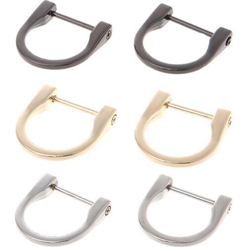 2.5cm Metal D ring buckle Detachable Openable Removable Handbag Purse Strap DIY