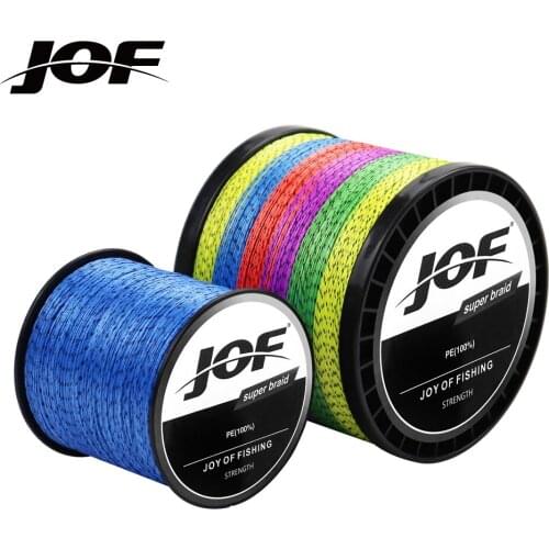 2021 JOF Fishing Line 500M 8 Strands Multifilament Japanese 100% PE Super Strong Sea Saltwater Floating Cord