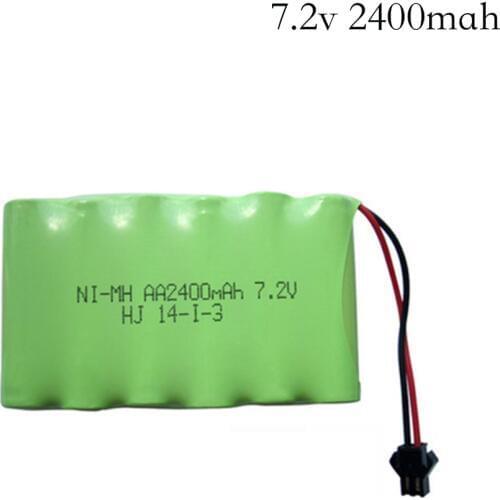 2400mah 7.2v Battery for RC Cars battery NiMH 7.2v AA nimh battery 7.2v for Remote control electric toy tool boats Tank Toys Gun