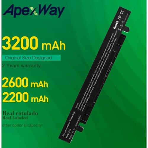 Apexway New Battery for Asus A41-X550 X550A A450 A450L A550 A550C A550V F450 F450C F450V F550C F550V K450C K550C P450 X450 X550V