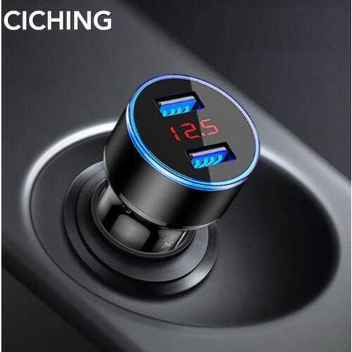 Car LED Display Portable Mini Dual USB Car Autos Charger For BMW GT e36 e39 e46 e60 e90 e91 e53 f10 f20 f30 x5 x3 x1 Accessories