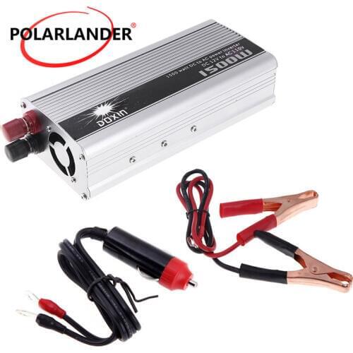 12V DC to 110V AC car power inverter 1500W converter modified sine wave Voltage Transformer USB charger