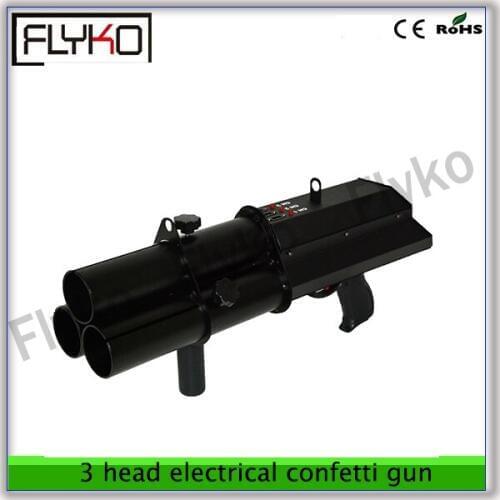Free shipping effect stage lights/ktv bar disco 3 head electrical confetti gun