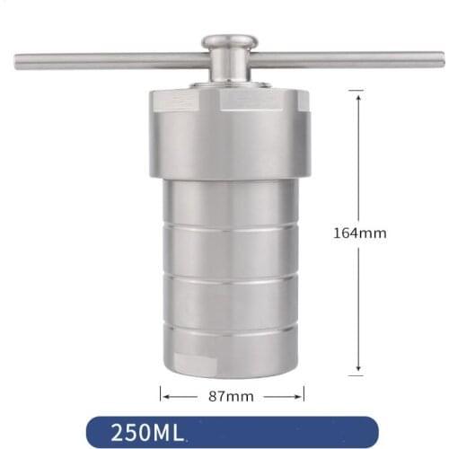 Hydrothermal Autoclave Reactor with PTFE Chamber Hydrothermal Synthesis 250ml great dealH