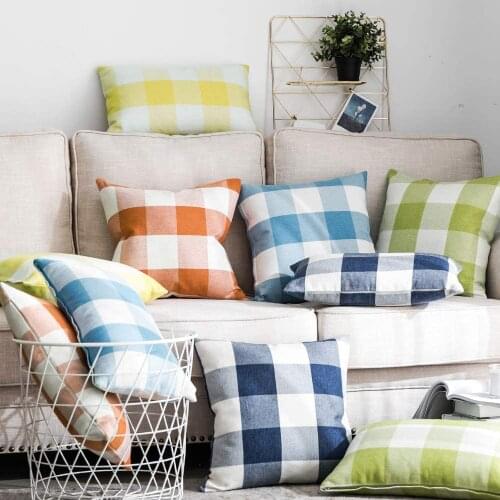 Buffalo Plaid Cushion Cover Geometric Pillow Cover for Living Room Sofa Nordic Decoration Housse de Coussin Home Decor