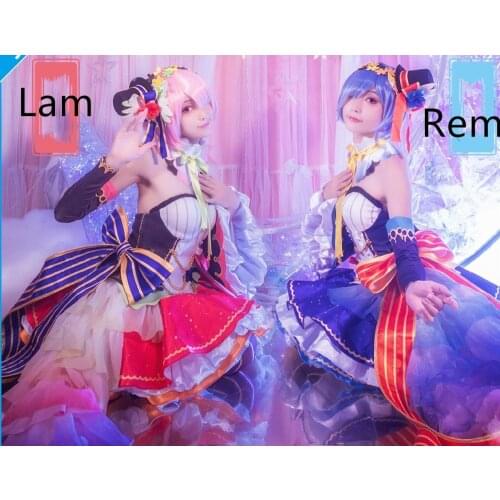 Re: Life in a different world from zero Idol ver Lam Rem Cosplay costume dress female halloween costumes gift uniform dress