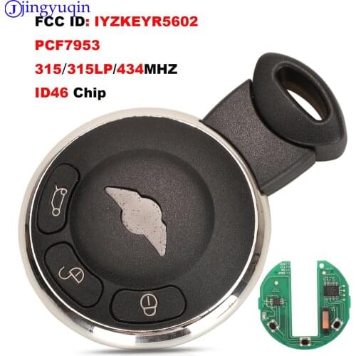 Jingyuqin 3Buttons Remote Key Shell Cover Case Car Stystem 315/315LP/433Mhz For BMW Mini Cooper R56 FCCID:IYZKEYR5602