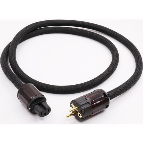 PB091 Hi-End OFC Copper EUR Power cable with P079E+C079 schuko power plug cable 1.5M