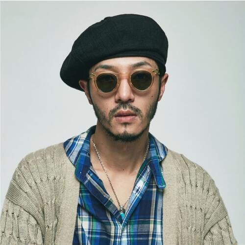 Spring Autumn Vintage Black Artist Headwear Berets mens formal wear professional casual dualuse cap Unisex Cotton male hat