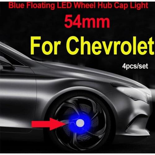 4pcs 54mm Car Accessory Car Wheel Rim Center Caps Led Light Floating Illumination for Lanos Orlando Captiva Lacetti Niva Cruze