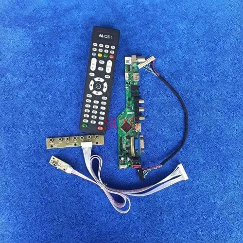 LVDS 30Pin 1280*800 DIY Kit Analog Signal Fit B154EW09/LP154WX7 LED/LCD VGA USB AV HDMI-compatible Matrix drive controller board