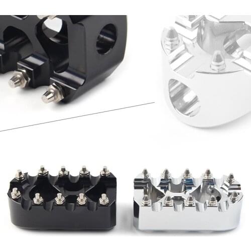 Motorcycle Gear Brake Shift Peg Anti-Skid Pedals MX Style Universal For Harley Touring Softail Dyna Sportster Chrome/Black