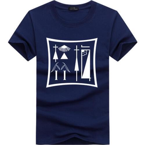 New Casual Cotton Breathable Short Sleeve T-Shirt Men Funny Pattern Print O-Neck Men T Shirt Plus Size 5XL Solid Tee Shirt Homme