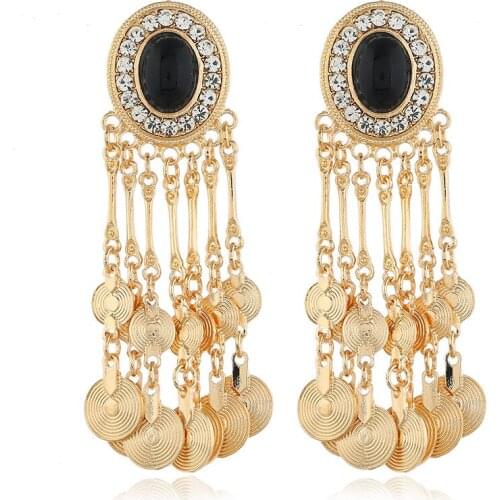 LZHLQ 2020 New Fashion Dangle Earrings Women Metal Tassel Earrings Female Jewelry