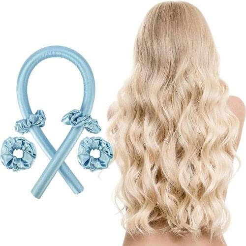 Heatless Curling Rod Headband No Heat Curls Ribbon Hair Rollers Sleeping Hair Curlers DIY Hair Styling Tools Dropshiping