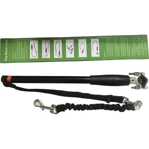 Perros Accesorios Walking Dog Rope On Bicycle Stainless Steel Polyester Pull Chain Loadable Pull Dogs Leash Bicycle Dog Leash