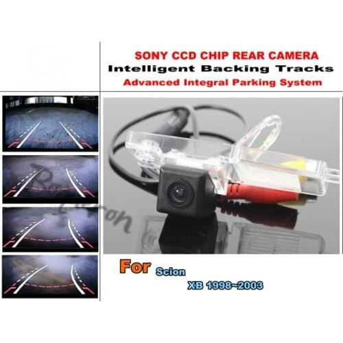 Smart Tracks Chip Camera / For Scion XB 1998~2003 HD CCD Intelligent Dynamic Tragectory Parking Car Rear View Camera