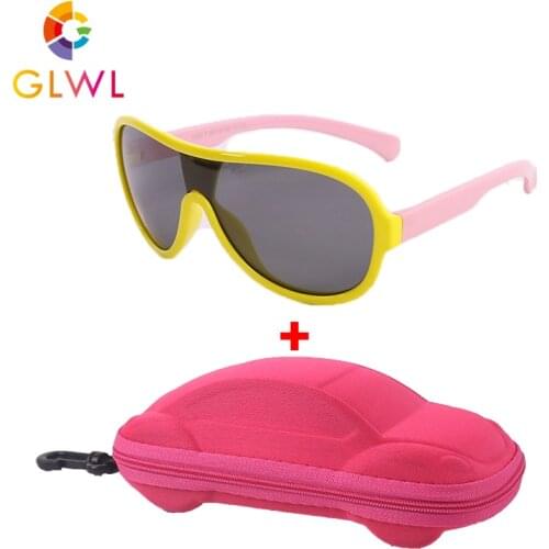 Sunglasses Children 2021 Baby Eyeglasses Polarized Boys Girls Glasses Kids Lenses Sun Soft Frame Sports Eyewear With Case Gifts
