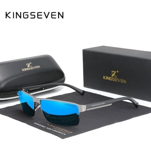 KINGSEVEN 2021 NEW Polarized Sunglasses Men Women Driving Square Eyewear Mens Sun Glasses Male Goggle UV400 Gafas De Sol