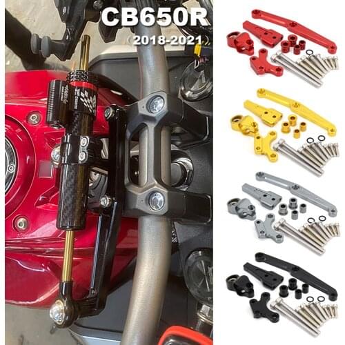 Motorcycle Steering Stabilizer Damper Steer Damper Mounting Bracket Kit FOR HONDA CB650R CB650 R CB 650 R 2018 2019 2020 2021