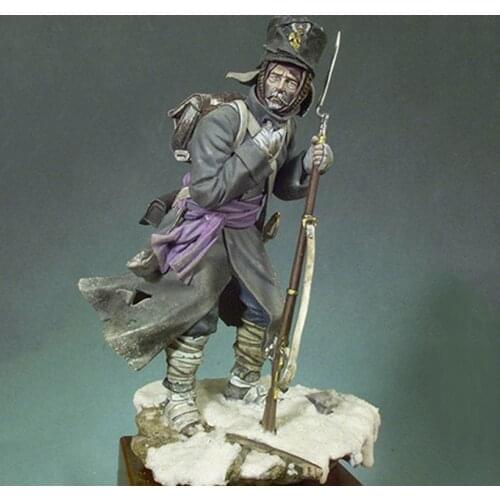 Unassambled 1/18 ancient man stand (with base ) Resin figure miniature model kits Unpainted