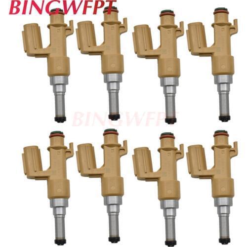 8pcs 23250-0S020 23209-39165 fuel injectos for TOYOTA ASIA Land Cruiser 4.6L 1UR 12~15 Land Cruiser 10~12 Sequoia 08~16 5.7L 3UR