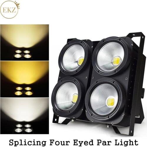 High Quality 400W COB Combination 4x100W 2In1 Led Blinder Light Warm White Cool White Audience Stage Studio Lamp DJ Show Floor