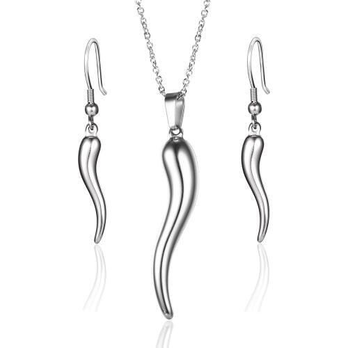 OUFEI Stainless steel Jewelry Set Personalise Earrings Necklace Set fashion jewelry accessories jewellery Free Shipping