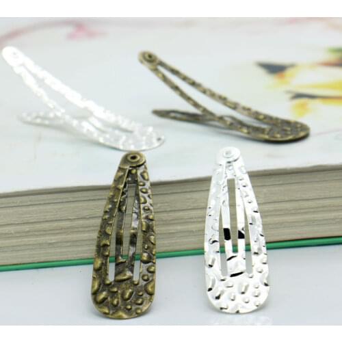 10Pcs Hair Clips Base Blanks DIY Hot Pearl Hairpins Cameo Bow Flower Setting for Jewelry Making Korean Hair Accessories Findings