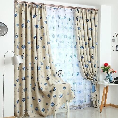 Horse Chestnut Blackout Curtains For Bedroom 90% High Shading Anti-UV Modern Home Decor Customizable