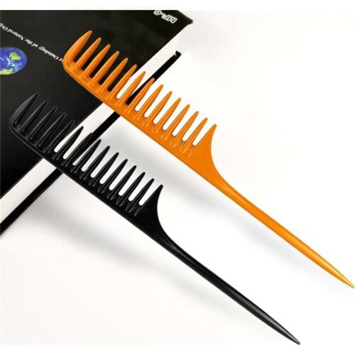 1pcs Professional Plastic Comb For Woman Salon Barber Hair Brush Heat Resistance Hairdressing Tool DIY Hair Wide Teeth Combs