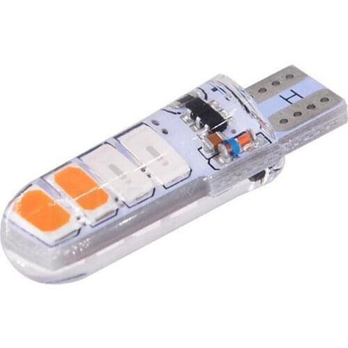 10pcs Dual Color Strobe W5W T10 194 168 Car LED License Plate Clearance Light Bulbs 5630 8SMD White Red Yellow Blue DC12V