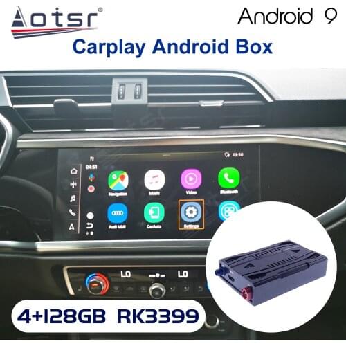 128G For AUDI A3 A4L allroad A5 A6L Carplay Ai Box Radio Upgrade Smart Android Car Multimedia Player TV Box for Apple Carplay