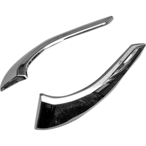 2Pcs Car Accessory Front Fog Lights Eyebrow Cover Trim for Mazda 2 Demio 2015-2019