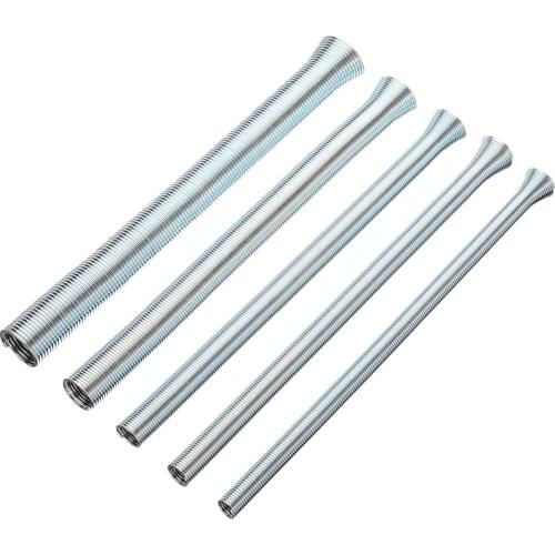 5pcs/set PVC Wire Spring Pipe Bender Curve Spring Steel Hand Tool Springs Tube Bending Device Electricity Hydropower Tools Parts