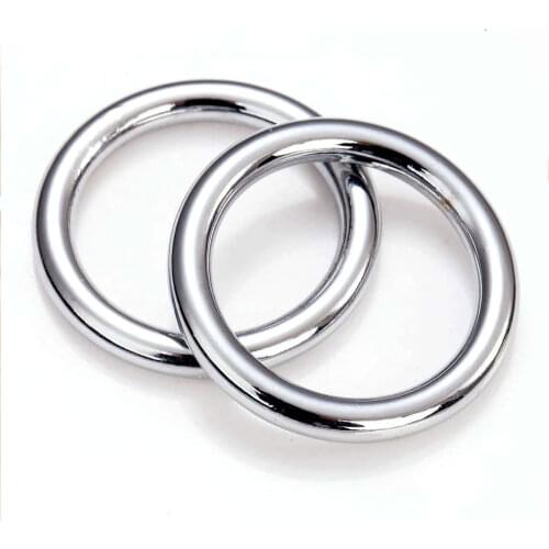5pcs Metal O Rings Welded Heavy Duty Seamless Cast Solid Round Rings