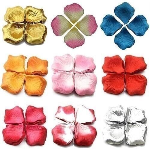 500pcs Silk Rose Flower Petals Leaves Wedding Table Decorations 2020 Romantic Decoration Petalos