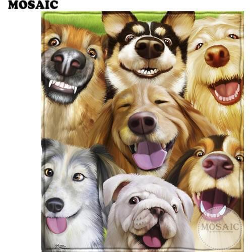 DIY 5D Diamond Painting dog,Animal,Diamond Embroidery,Cross Stitch,3D,Diamond Mosaic,Needlework,Crafts,Christmas,Gift A125