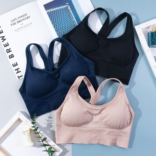 Seamless Women Push Up Sports Bra Female Workout Crop Top Fitness Tank Lingerie Gym Brassiere Womens Sportswear
