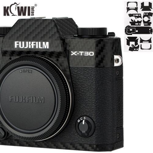 Kiwi Anti-Scratch Camera Body Cover Skin Protector For Fujifilm X-T30 Fuji XT30 Camera Anti-Slide Carbon Fiber Film 3M Sticker