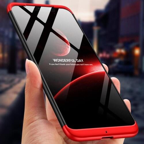 GKK For Xiaomi Pocophone F1 case 3 in 1 360 Full Protection Anti-knock Hard PC Cover for pocophone f1 Coque