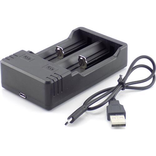 DC 5v 3.5mm 1 port Dual Mirco USB Power charging port Cable with 18650 battery Charger line adapter plug for flashlight torch