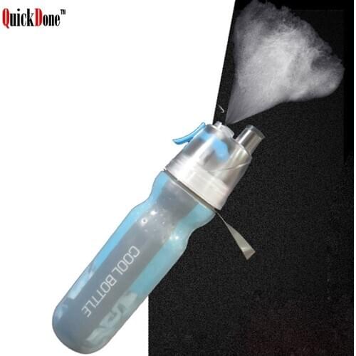 QuickDone Double-deck Spray Water Bottle Fierce Sports Riding Hiking Outdoor Bottles Cold Insulation Cycling Water Drink CKC1364
