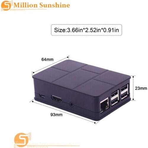 Raspberry PI 3 model B Case Cover Shell Enclosure ABS Plastic Box for Raspberry PI 2 Model B and Model B