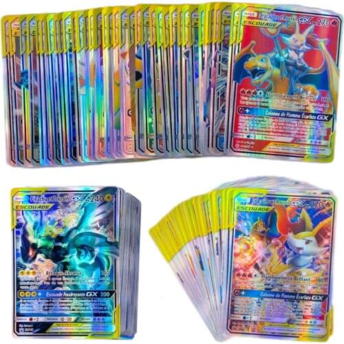 French Version Pokemon GX Card Shining TAKARA TOMY Cards Game Battle Carte Trading Children Toy