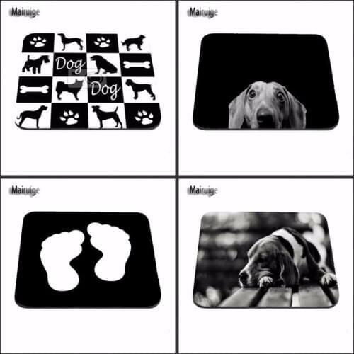 Lovely Dog Black Paw Print New Small Size Gaming Mouse Pad Non-Skid Rubber mat Custom Support 18*22/25*29*2cm And 25*20cm
