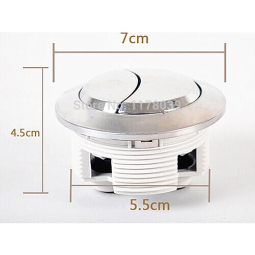 Toilet Round flush switch button,Top diameter 7cm Toilet water tank dual button,Toilet round double Push Buttons,J17358