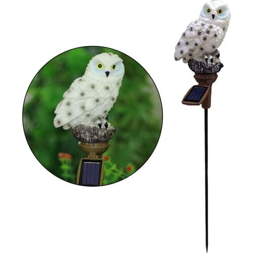 Cute Owl Garden Solar Light LED Landscape Light Household Lawn Pathway Ornament Energy Saving